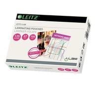 Leitz Pouch per la Plastificazione a caldo con Tecnologia UDT (Unique Direction Technology), Formato A7 , Spessore 2x125 micron, 100 pezzi, 33805