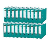 Leitz 10105052 - Raccoglitore in plastica a 180°, formato A4, turchese, larghezza dorso 8,2 cm, copertina laminata in PP