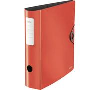 Leitz Active Solid Raccoglitore con Meccanismo a Leva 180°, Formato A4, Dorso 82 mm, Chiusura a elastico, Polyfoam leggero, Rosso, 10471020