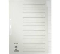 Leitz 12200085 1220 Divisore DIN A4, Fuori misura blank Carta in fibra di quali
