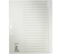 Leitz 12200085 1220 Divisore DIN A4, Fuori misura blank Carta in fibra di quali