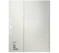 Leitz 12310085 1231 Divisore DIN A4, Fuori misura 1-31 Carta in fibra di qualit