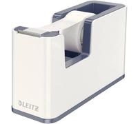 Leitz 1265476 Dispenser per nastro adesivo WOW Duo Colour Bianco, Grigio Larghe