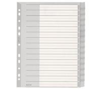 Leitz 12760000 intercalare Indice a linguetta vuota Plastica Grigio NEW