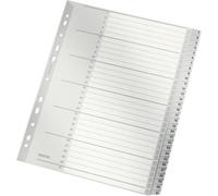 Leitz 12810000 1281 Divisore DIN A4, Fuori misura 1-31 Polipropilene Grigio 31