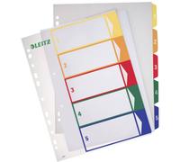 Leitz 12910000 Divisore DIN A4, Fuori misura 1-5 Polipropilene Multicolore 5