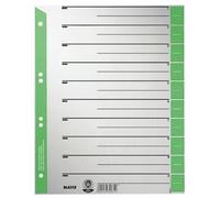 Leitz 1652-00-55 - Fogli divisori in formato A4, confezione da 100, verde