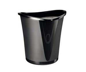 Leitz 18 Litre Waste Bin, Plastic, Allura Range, Black