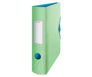 Leitz 180° Active Urban Chic A4 Lever Arch File, Green, Curved Spine 82mm Width,