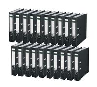 Leitz 180° Lever Arch File Plastic 50 mm Raccoglitore ad Anelli Plastica Nero
