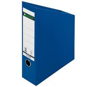 Leitz 24230035 - Portarive, larghezza dorso 80 mm, formato A4, confezione da 10 pezzi, in cartone rigido, pieghevole, colore: blu
