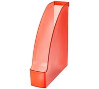 Leitz 24760026 - Raccoglitore formato A4, per uso verticale e orizzontale, rosso, serie Plus, confezione da 6