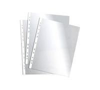 Leitz 2526 - Pack di 100 buste porta documenti PVC, 80 Micron, colore: Chiaro