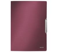 Leitz 39770028 Eckspannermappe Style, A4, PP, granat rot