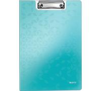 Leitz 41990051 A4 Clipfolder with Cover, Lightweight Polyfoam, WOW Range, Metall