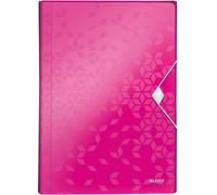 LEITZ 4589-00-23 Cartella progetto WOW, A4, PP, 6 cartelle, rosa metallizzato(T)