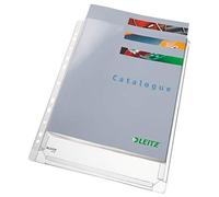 Esselte Fundas Fuelle Estandar A4 PVC Liso Multitaladro-11 - Capacidad 200 Hojas - Transparente (170 Micras)