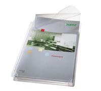 LEITZ - 47573003 - Buste forate alta capacità con lembo - 22 x 30 cm - PVC- trasparente - Leitz - conf. 5 pezzi - 62155 - Conf. da 1 Pz. - 47573003