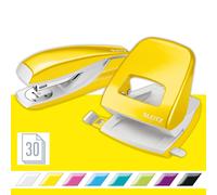 Leitz 50951016 Stapler and Hole Punch Set, Staple or Punch Up to 30 Sheets, Incl
