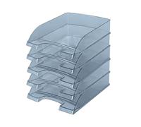 Vaschetta portacorrispondenza Leitz Plus Standard - 25,5x7x36 cm - fumE' trasparente - Leitz