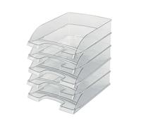 LEITZ 52260302 Plus Standard, Vaschetta Porta Corrispondenza, Formato A4, Colore Trasparente, 1 Pezzo