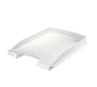 LEITZ 52370001 Plus Slim - Vaschetta Porta Corrispondenza In Formato A4, Bianco, 255 x 35 x 357, 1 Pezzo