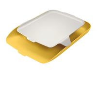 LEITZ - 52590019 - Vaschetta portacorrispondenza - con vassoio organizer Cosy - giallo - Leitz - 92726 - Conf. da 1 Pz. - 52590019