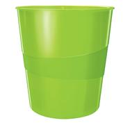 LEITZ - 52781054 - Cestino gettacarte WOW - altezza 32,4 cm - diametro 29 cm - 15 L - verde lime - Leitz - 90185 - Conf. da 1 Pz. - 52781054