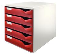 Leitz 52800028 scatola per la conservazione di documenti Polistirolo Bordeaux, Grigio NEW