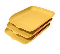 LEITZ - 53582019 - Kit tripla vaschetta portacorrispondenza Cosy - giallo - Leitz - 95287 - Conf. da 1 Pz.