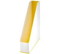 Leitz 53621016 - Portariviste WOW Duo Colour, 4 pezzi, giallo