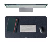 Leitz Tappetino mouse da Scrivania Grande in Feltro - Protezione Antiscivolo, Superficie Morbida, Adatta a Ufficio e Casa, Resistente e Sostenibile, 70 x 36 cm, Grigio