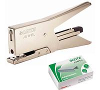Leitz 5557 - Pinza per cucitrice in metallo Juwel 2000 Leitz 5557 + 2000 punti 4 mm 6/4