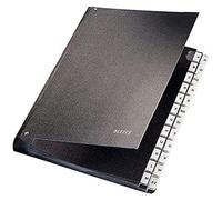 Leitz 58250095 - Raccoglitore A-Z, 24 scomparti, formato A4, colore: Nero