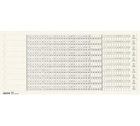 Leitz 61610001 - Strisce organizzative per cancelleria sospesa, scala 1+2, 100 pezzi, colore: Bianco