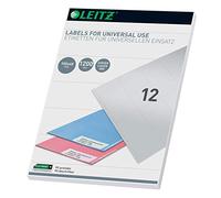 Leitz 61760001 - Etichette universali scrivibili per PC, 105 x 48 mm, colore: Bianco