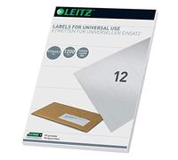 Leitz 61770001 - Etichette universali per PC, 97 x 42,3 mm, colore: Bianco