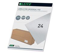 Leitz 61790001 - Etichette universali scrivibili per PC, 70 x 36 mm, colore: Bianco