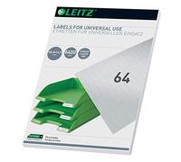 Leitz 61810001 - Etichette universali scrivibili per PC, 48 x 16,9 mm, colore: Bianco