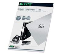 Leitz 61820001 - Etichette universali scrivibili per PC, 38.1 x 21.2 mm, colore: Bianco