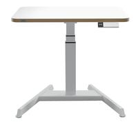 LEITZ - 65340001 - Scrivania Compatta Elettrica Sit-Stand - fissa - 80 x 60 x 65 cm - bianco - Leitz - 103576 - Conf. da 1 Pz. - 65340001