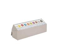 Leitz 66710000 - Scatola Orgacolor, cifre 0-9, confezione da 500 pezzi, colore: Bianco