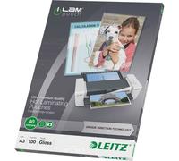 Leitz 7485 Pellicola per plastificazione DIN A3 80 micron lucida 100 pz.