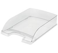 Leitz A4 Letter Tray, Transparent Smoked Grey, Plus Range, 52260092