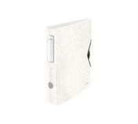 Leitz A4 Lever Arch File Active, White, Curved spine 65mm width, Elastic fasteni