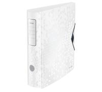Leitz A4 Lever Arch File Active, White, Curved spine 75mm width, Elastic fasteni
