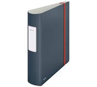 Leitz Active Raccoglitore con Meccanismo a Leva 180°, Capacità 500 Fogli, Formato A4, Dorso da 82 mm, Gamma Cosy, Grigio Velluto, 10380089