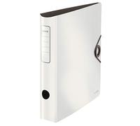 Leitz Active Solid Raccoglitore con Meccanismo a Leva 180°, Formato A4, Dorso 65 mm, Chiusura a elastico, Polyfoam leggero, Bianco, 10481001