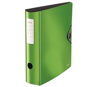 Leitz Active Solid Raccoglitore con Meccanismo a Leva 180°, Formato A4, Dorso 82 mm, Chiusura a elastico, Polyfoam leggero, Verde, 10471050