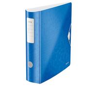 Leitz Active WOW Raccoglitore con Meccanismo a Leva 180°, Formato A4, Blu, Dorso